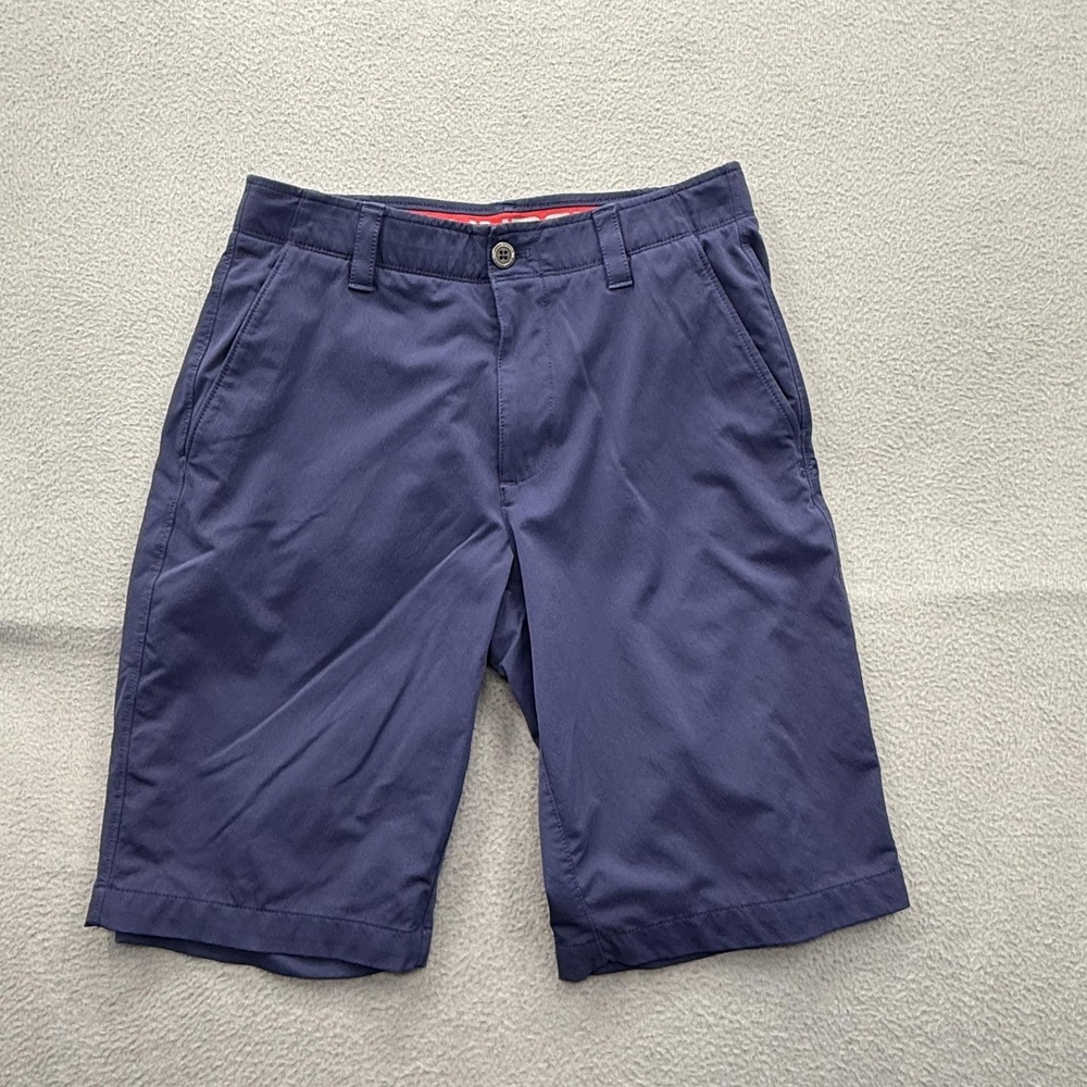Under Armour Shorts Mens 30 Blue HeatGear‎ Golf Dry Stretch 11 Inseam Athletic